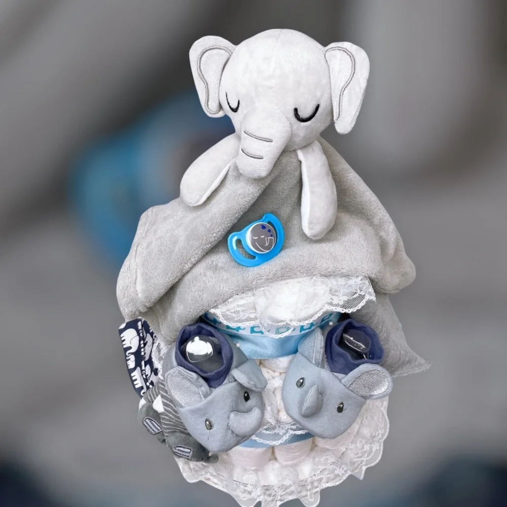 Elephant Diaper Cake
